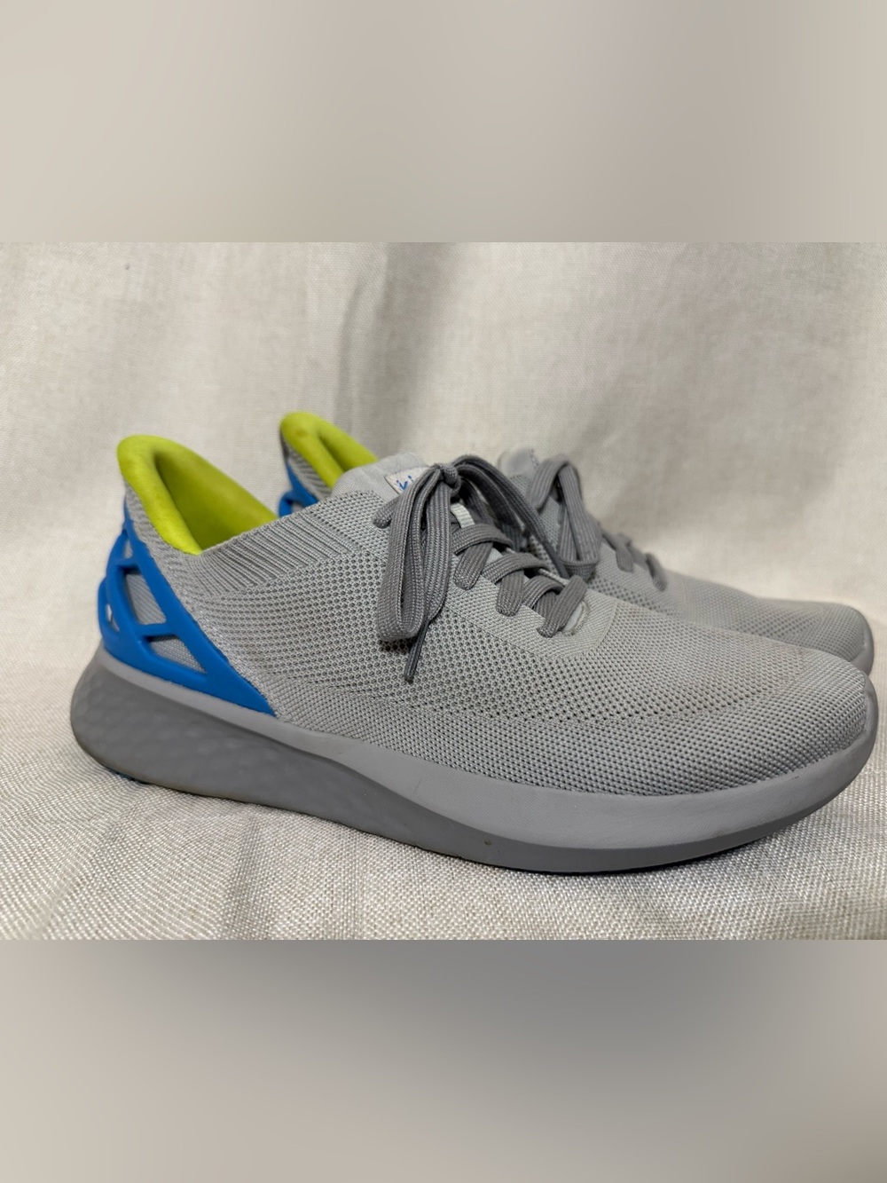 Kizik Athens Hands-Free Slip-On Sneakers Gray/Blue Men's Size 9 - Picture 1 of 2